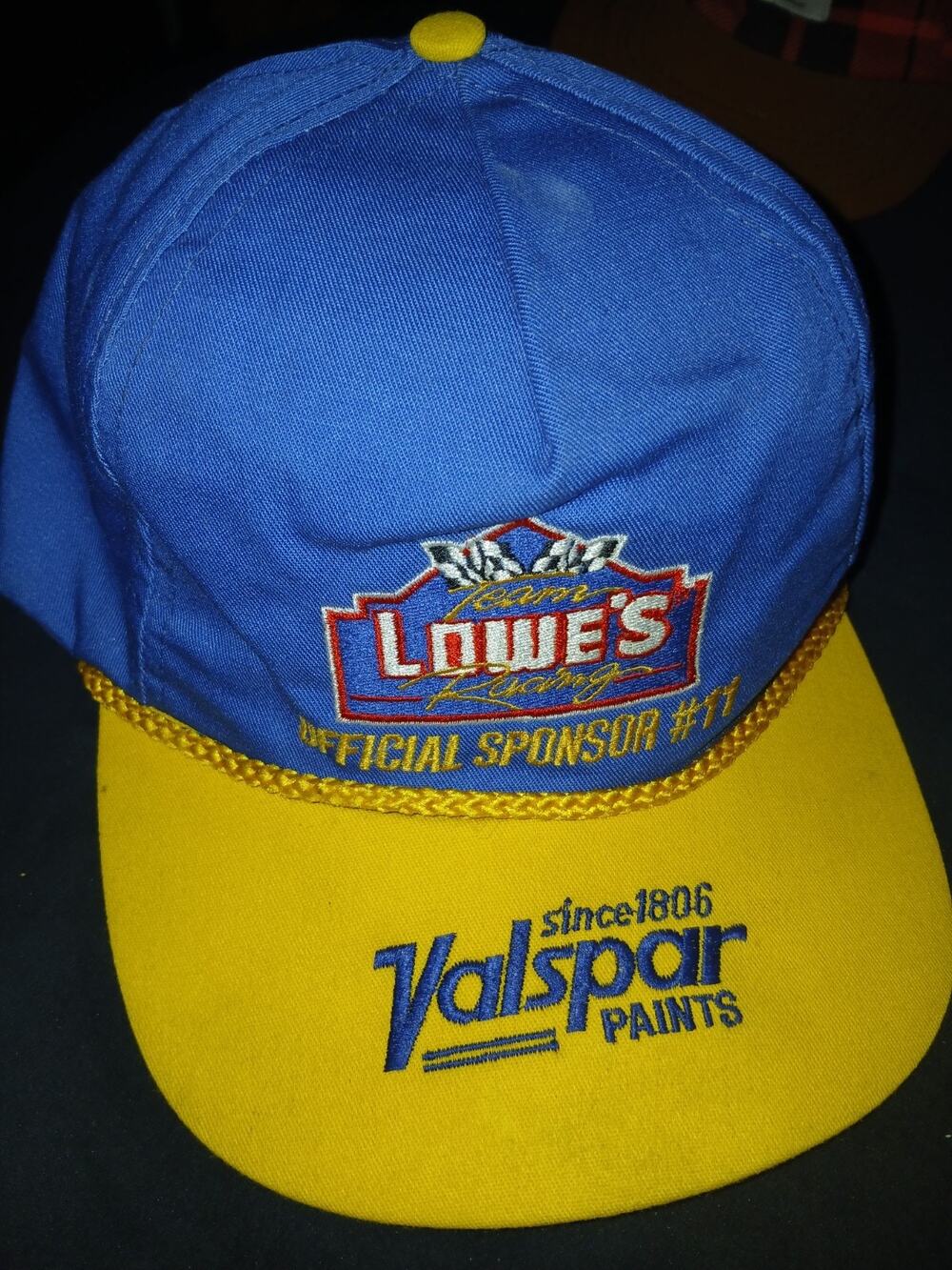 Team Lowes Racing Hat Blue Competitors View #31 Snapback Hat Baseball Cap